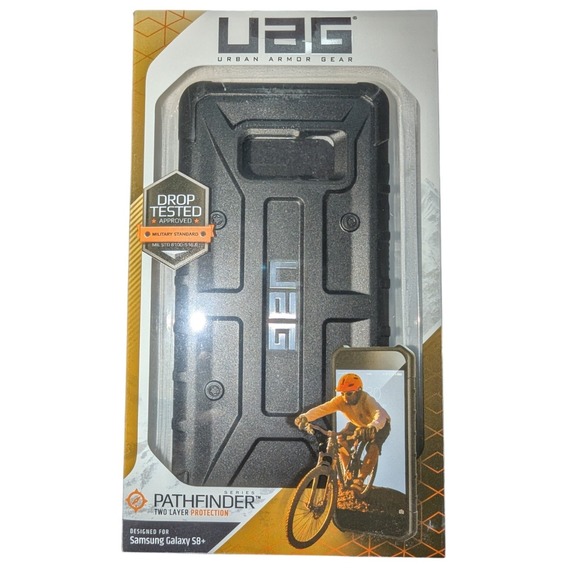 A5. UAG, Samsung Galaxy S8+ Phone Case Rugged Polycarbonate - PATHFINDER Black - Picture 1 of 2